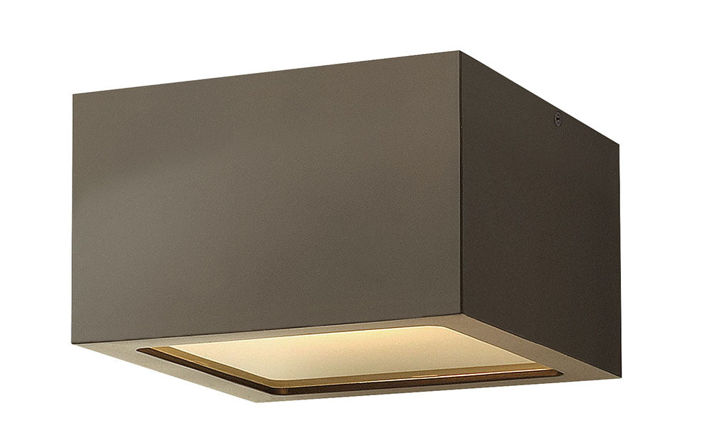 OUTDOOR KUBE Flush Mount Outdoor l Wall Hinkley Bronze 6.0x6.0x3.5 