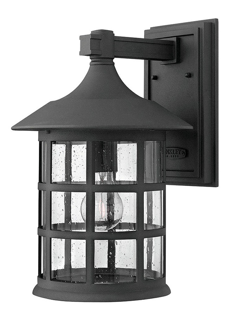 OUTDOOR FREEPORT Wall Mount Lantern Outdoor Wall Lights Hinkley Black 11.25x10.0x15.25 