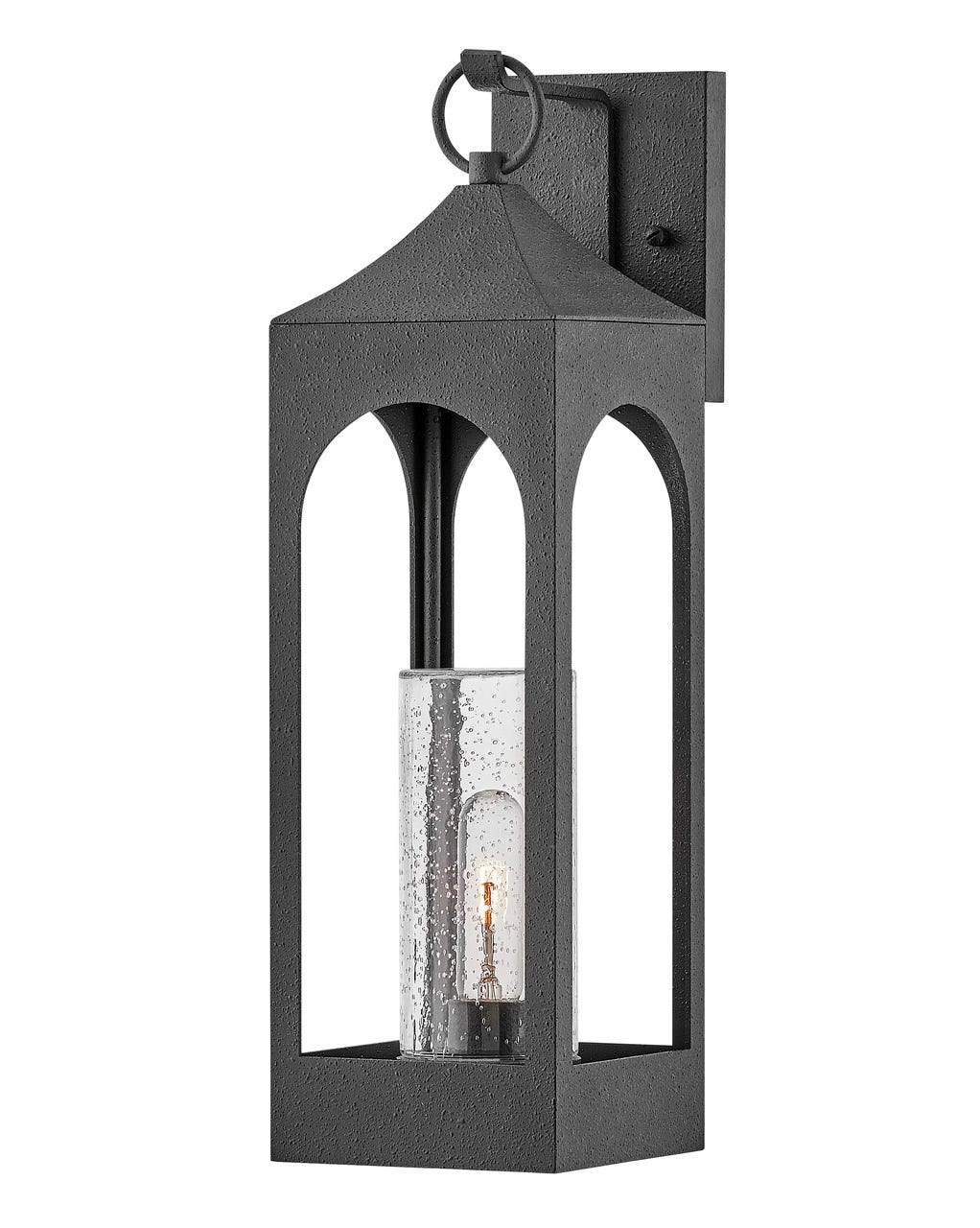 OUTDOOR AMINA Wall Mount Lantern Outdoor l Wall Hinkley Distressed Zinc 8.0x6.0x23.75 