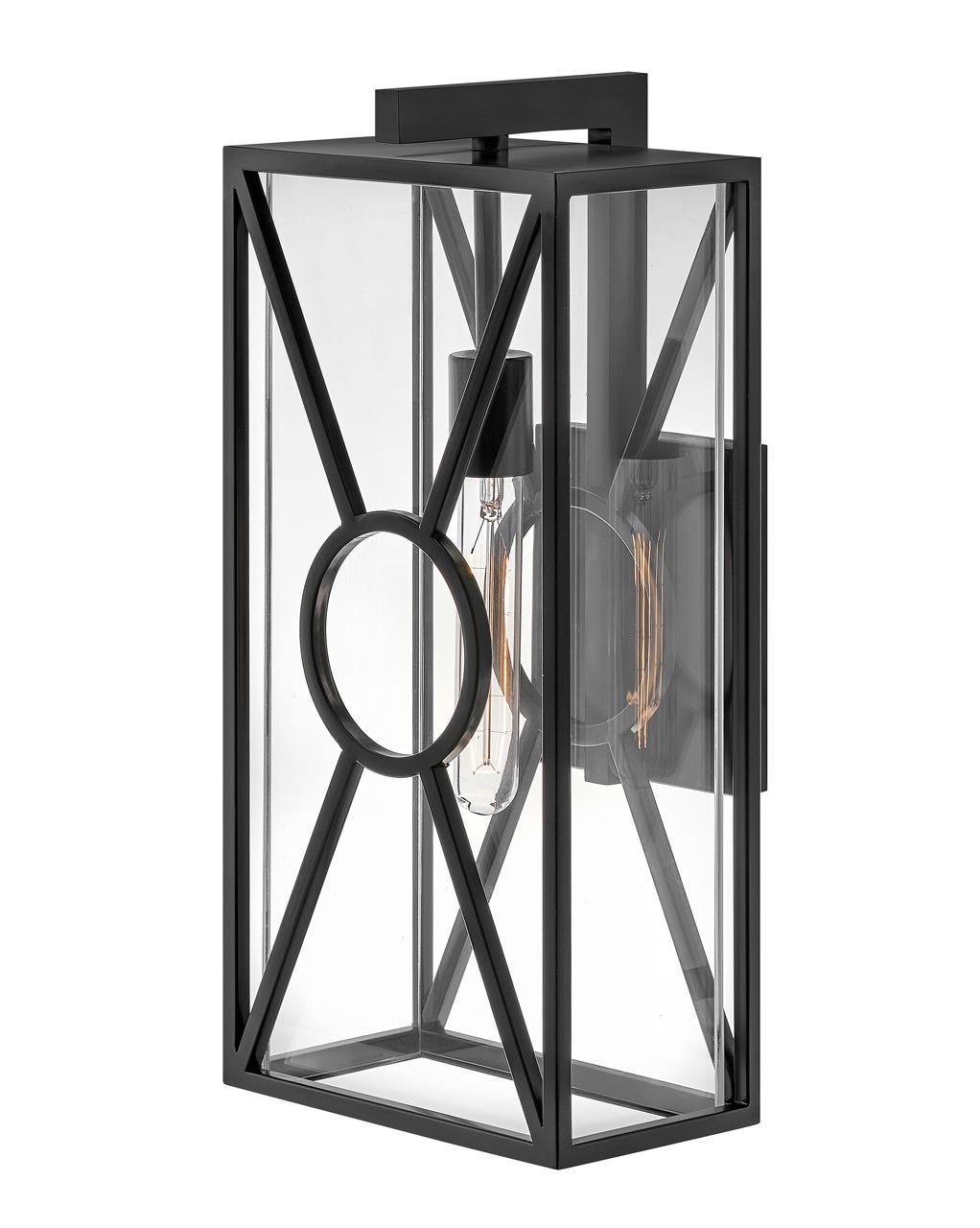 OUTDOOR BRIXTON Wall Mount Lantern Outdoor Wall Lights Hinkley Black 7.0x8.75x18.75 