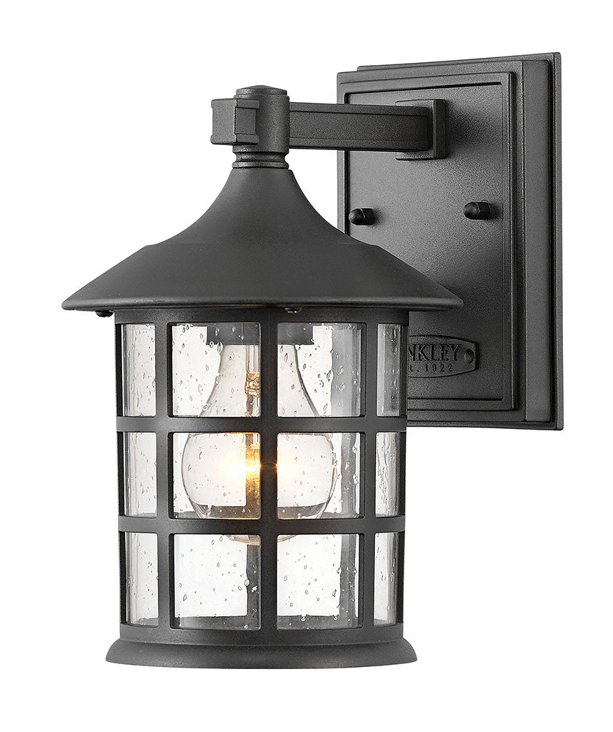 OUTDOOR FREEPORT COASTAL ELEMENTS Wall Mount Lantern Outdoor l Wall Hinkley Textured Black 7.0x6.0x9.25 