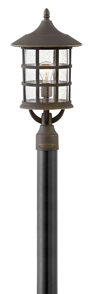 OUTDOOR FREEPORT COASTAL ELEMENTS Post Top or Pier Mount Lantern Outdoor l Post/Pier Mounts Hinkley Oil Rubbed Bronze 8.0x8.0x20.5 