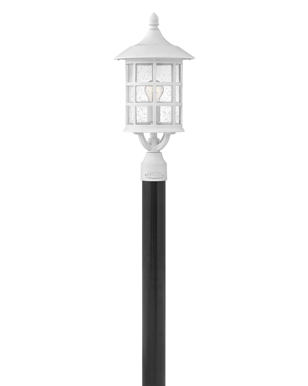 OUTDOOR FREEPORT COASTAL ELEMENTS Post Top or Pier Mount Lantern Outdoor l Post/Pier Mounts Hinkley Textured White 8.0x8.0x20.5 