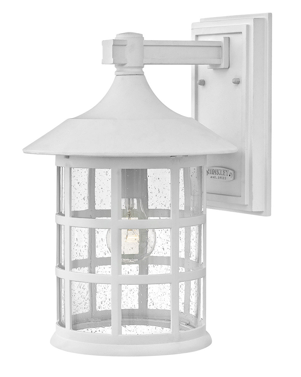 OUTDOOR FREEPORT COASTAL ELEMENTS Wall Mount Lantern Outdoor Wall Lights Hinkley Textured White 11.25x10.0x15.25 