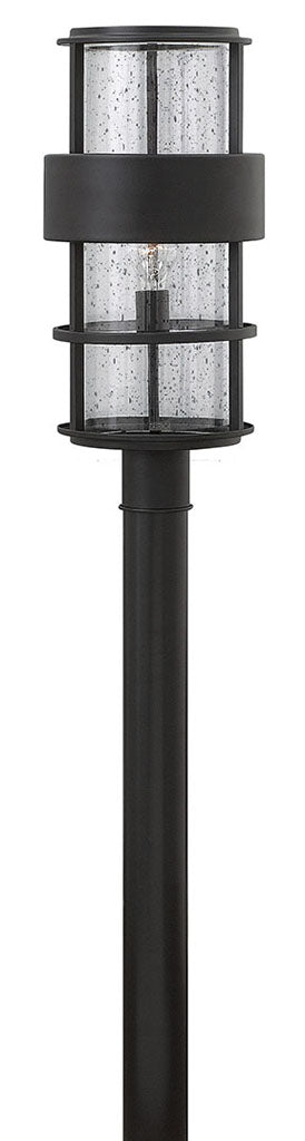 OUTDOOR SATURN Post Top or Pier Mount Lantern Outdoor l Post/Pier Mounts Hinkley Satin Black 10.0x10.0x21.75 