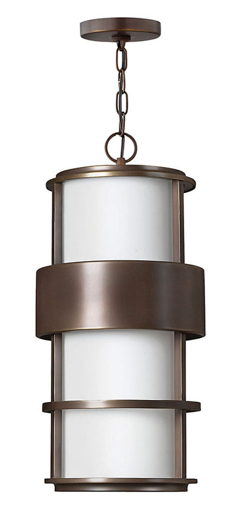 OUTDOOR SATURN Hanging Lantern Outdoor Light Fixture l Hanging Hinkley Metro Bronze 10.0x10.0x21.25 