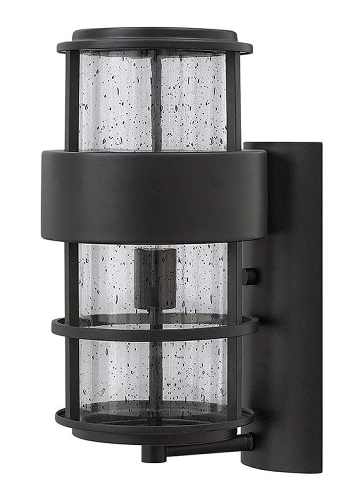 OUTDOOR SATURN Wall Mount Lantern Outdoor l Wall Hinkley Satin Black 9.5x8.0x16.0 