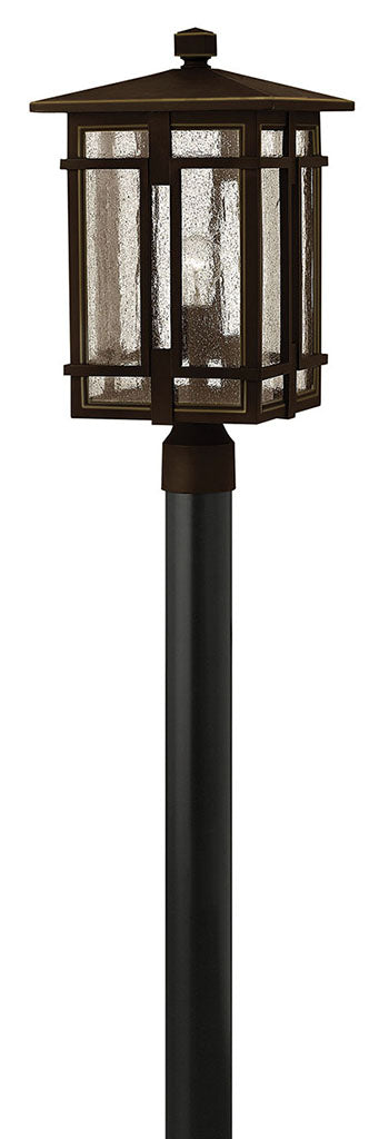 OUTDOOR TUCKER Post Top or Pier Mount Lantern Outdoor l Post/Pier Mounts Hinkley Oil Rubbed Bronze 11.0x11.0x20.5 