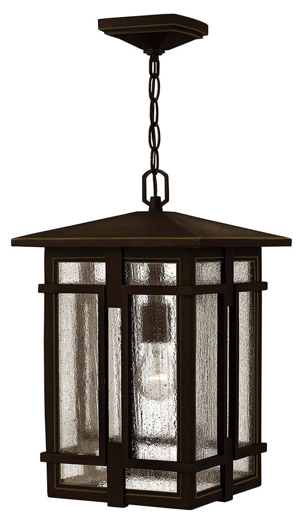 OUTDOOR TUCKER Hanging Lantern Outdoor Light Fixture l Hanging Hinkley Oil Rubbed Bronze 11.0x11.0x17.5 