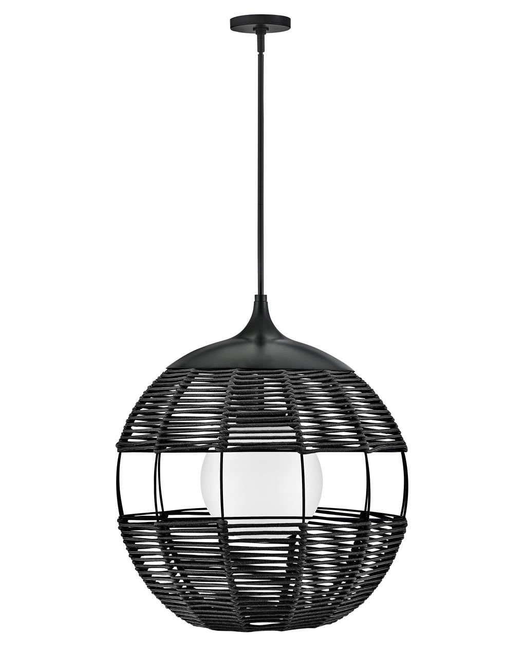 OUTDOOR MADDOX Pendant Outdoor Light Fixture l Hanging Hinkley Black 24.25x24.25x26.0 