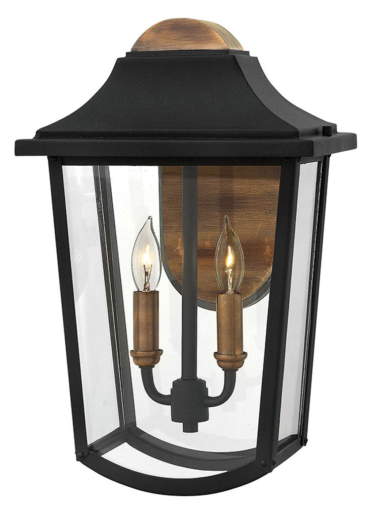 OUTDOOR BURTON Wall Mount Lantern Outdoor l Wall Hinkley Black 7.0x10.0x15.75 