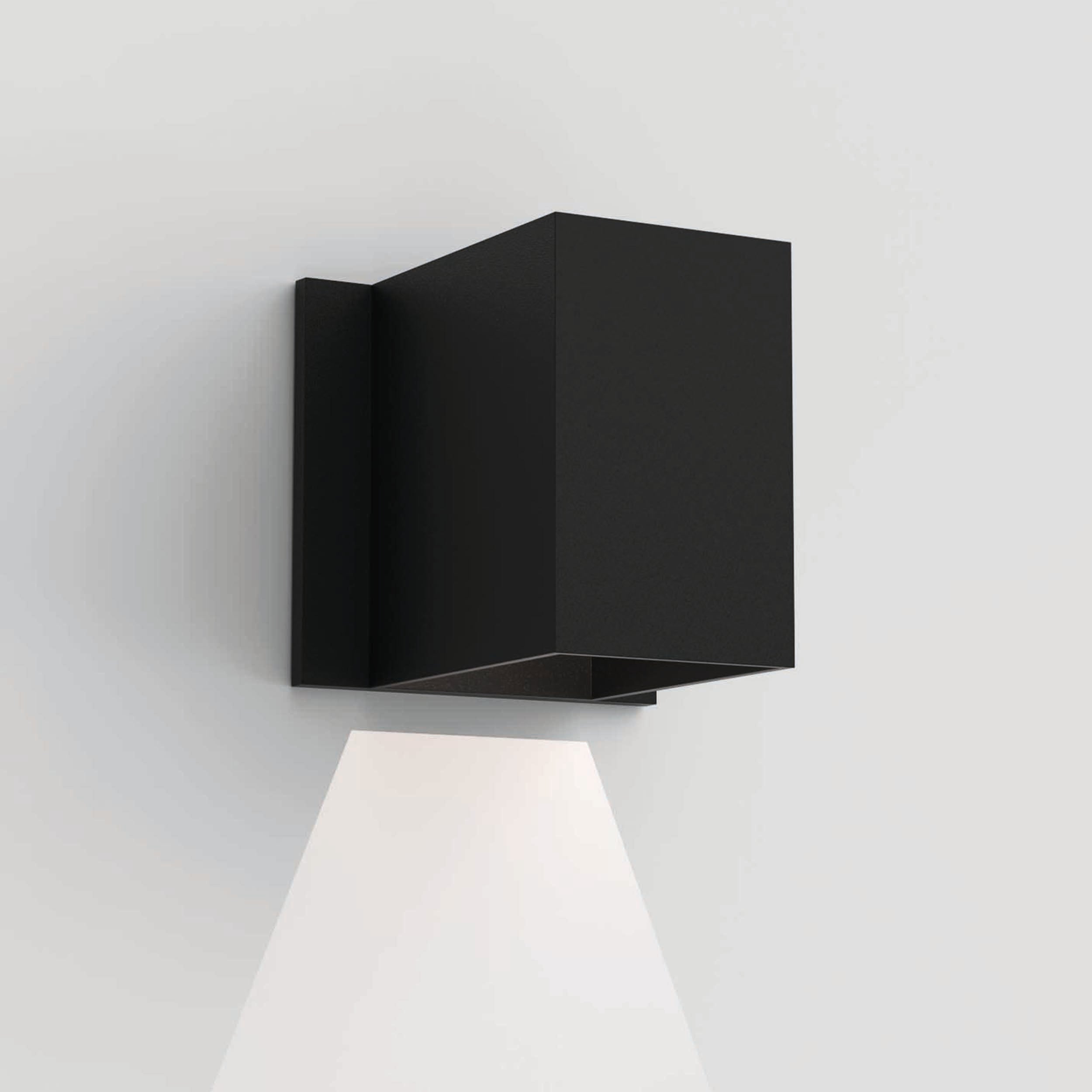 Astro Lighting Oslo Wall Sconces Astro Lighting 4.17x4.33x4.33 Textured Black Yes (Integral), High Power LED