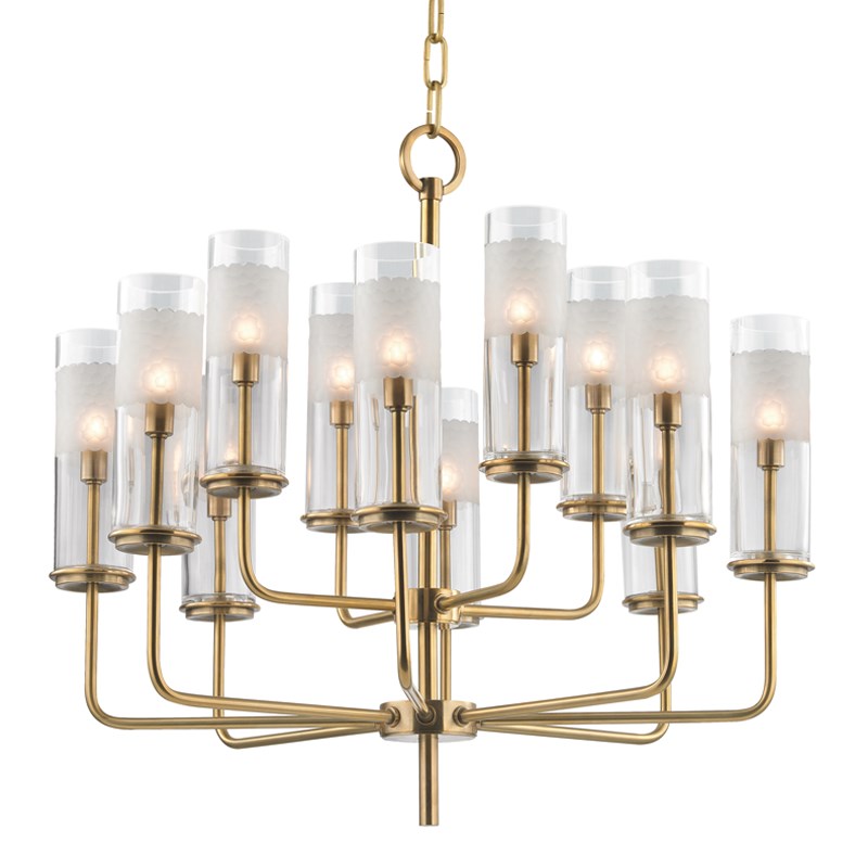 Wentworth - 12 LIGHT CHANDELIER Chandeliers Hudson Valley Lighting Aged Brass  