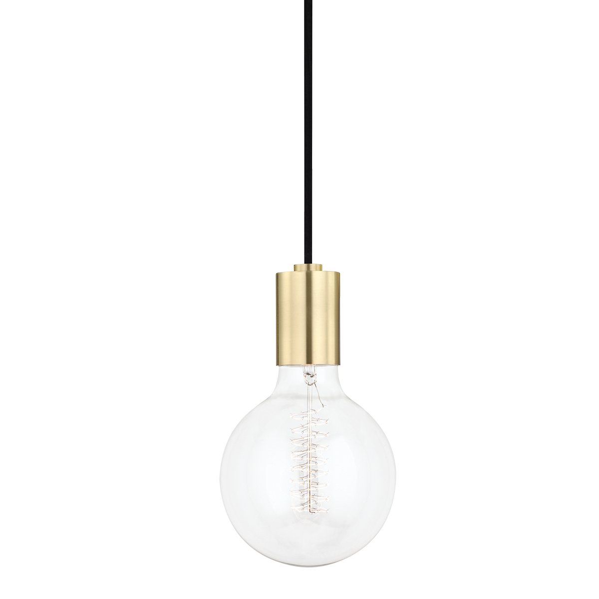 Hudson Valley Lighting Ava 1 Light Pendant H109701 Mini Pendant Mitzi Aged Brass  