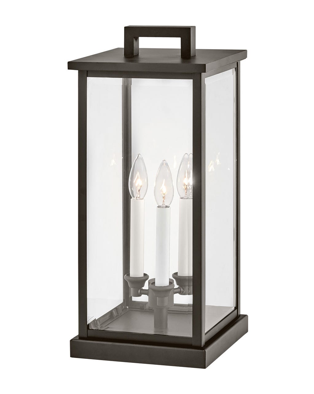 OUTDOOR WEYMOUTH Pier Mount Lantern Outdoor l Wall Hinkley Oil Rubbed Bronze 9.0x9.0x20.25 