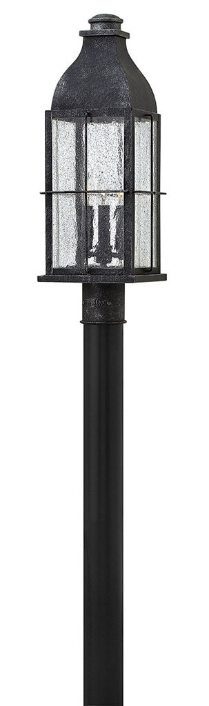 OUTDOOR BINGHAM Post Top or Pier Mount Lantern Outdoor l Post/Pier Mounts Hinkley Greystone 8.0x8.0x23.0 