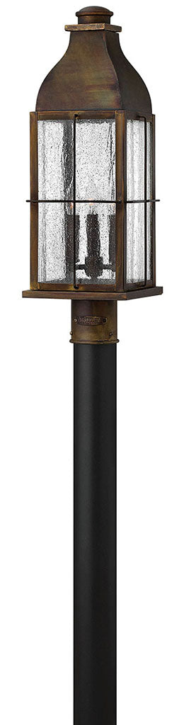 OUTDOOR BINGHAM Post Top or Pier Mount Lantern Outdoor l Post/Pier Mounts Hinkley Sienna 8.0x8.0x23.0 