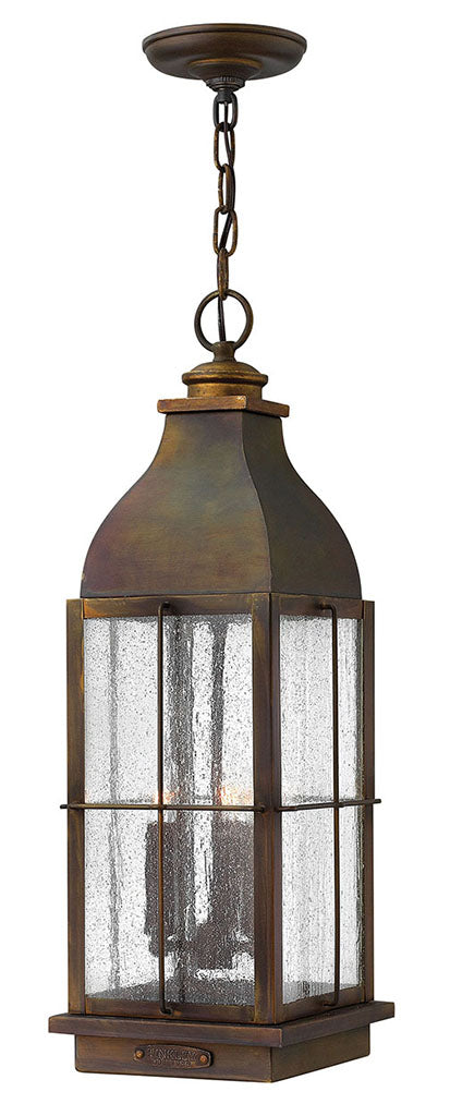 OUTDOOR BINGHAM Hanging Lantern Outdoor Light Fixture l Hanging Hinkley Sienna 8.0x8.0x23.5 