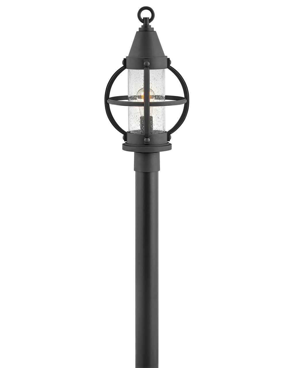 OUTDOOR CHATHAM Post Top or Pier Mount Lantern Outdoor l Post/Pier Mounts Hinkley Museum Black 10.5x10.5x20.75 