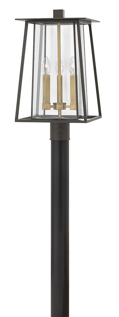 OUTDOOR WALKER Post Top or Pier Mount Lantern Pier & Post Mount Lights Hinkley Buckeye Bronze 11.25x11.25x20.75 