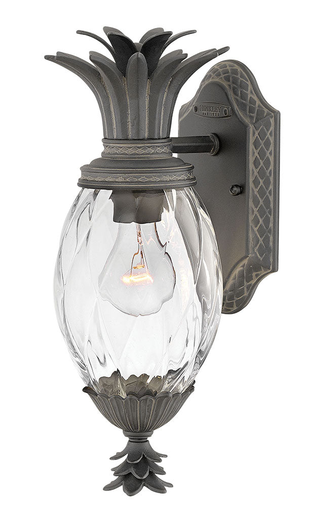 OUTDOOR PLANTATION Wall Mount Lantern Outdoor Wall Lights Hinkley Museum Black 7.0x6.0x14.0 