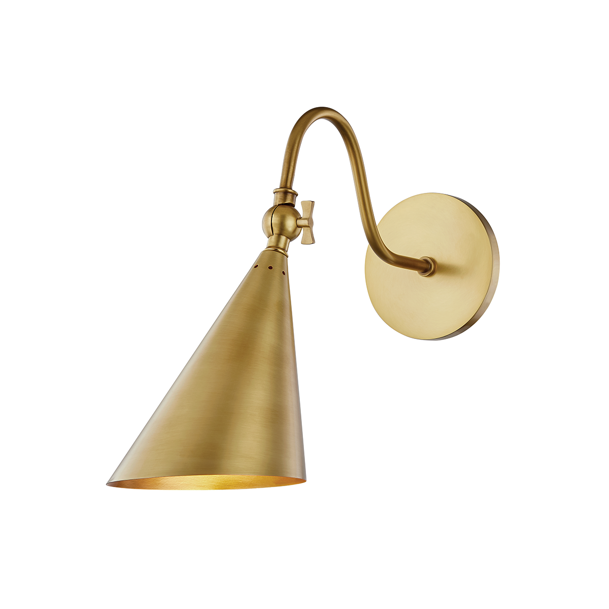 Hudson Valley Lighting Lupe 1 Light Sconces H285101 Wall Sconces Mitzi Aged Brass  