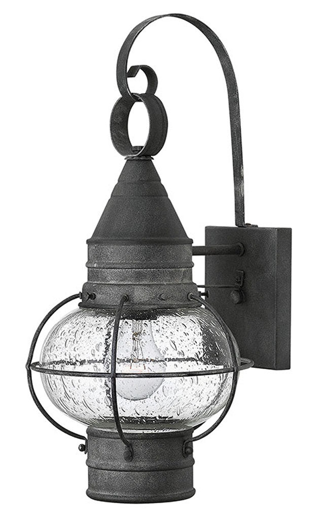 OUTDOOR CAPE COD Wall Mount Lantern Outdoor l Wall Hinkley Aged Zinc 10.25x8.5x18.0 