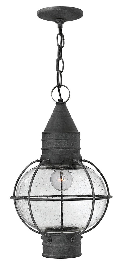 OUTDOOR CAPE COD Hanging Lantern Outdoor Light Fixture l Hanging Hinkley Aged Zinc 11.0x11.0x19.25 