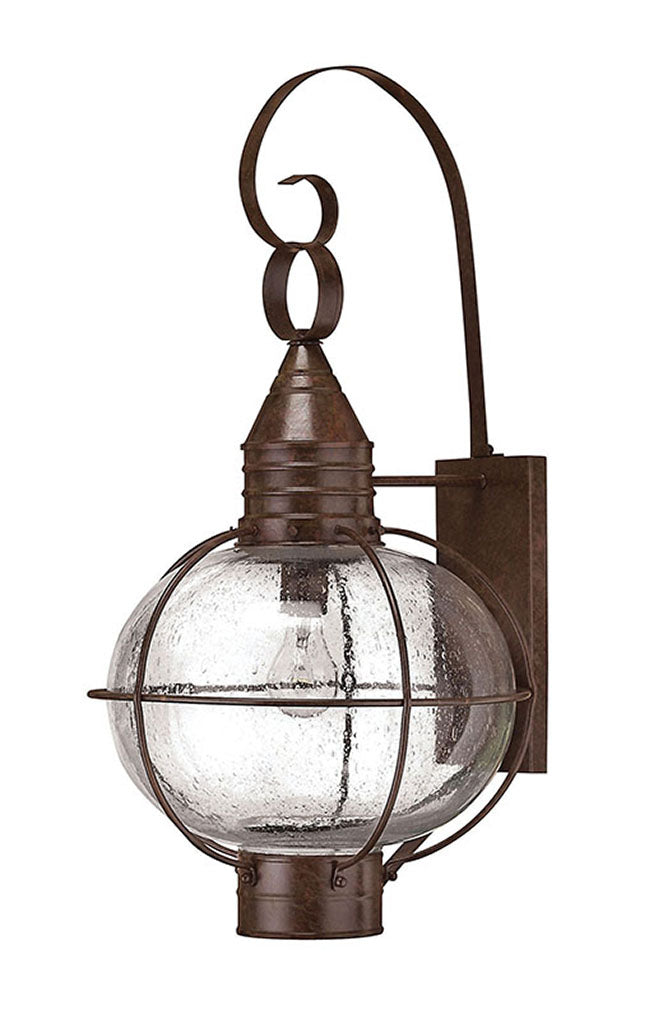 OUTDOOR CAPE COD Wall Mount Lantern Outdoor Wall Lights Hinkley Sienna Bronze 15.0x13.5x26.75 