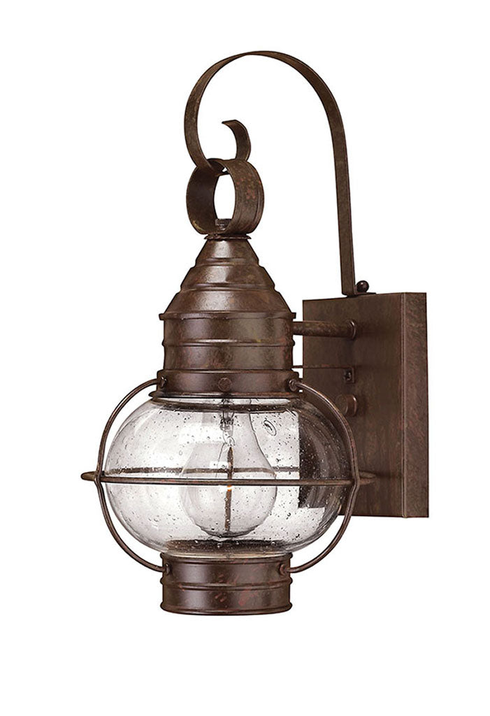 OUTDOOR CAPE COD Wall Mount Lantern Outdoor Wall Lights Hinkley Sienna Bronze 8.0x7.0x14.0 