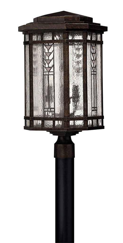 OUTDOOR TAHOE Post Top or Pier Mount Lantern Outdoor l Post/Pier Mounts Hinkley Regency Bronze 12.0x12.0x22.25 