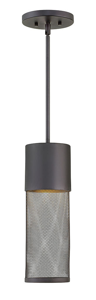 OUTDOOR ARIA Hanging Lantern Outdoor Light Fixture l Hanging Hinkley Black 5.25x5.25x15.75 