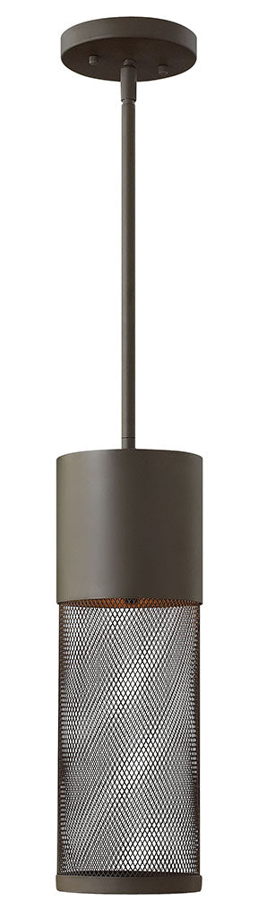 OUTDOOR ARIA Hanging Lantern Outdoor Light Fixture l Hanging Hinkley Buckeye Bronze 5.25x5.25x15.75 