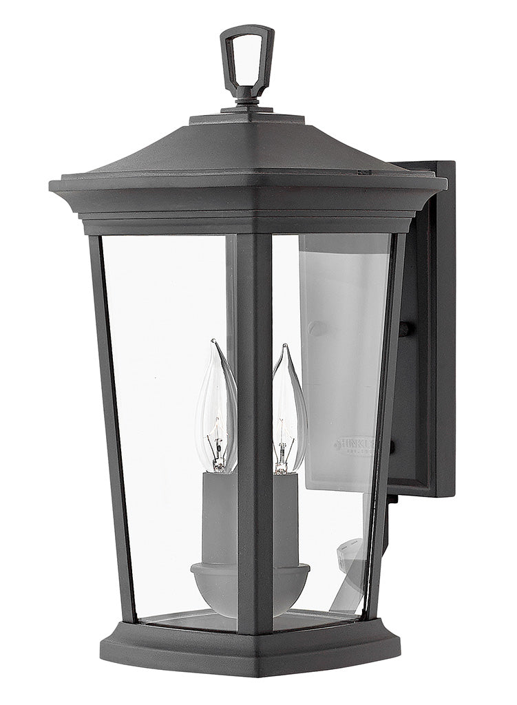 OUTDOOR BROMLEY Wall Mount Lantern Outdoor Wall Lights Hinkley Museum Black 9.25x8.0x15.5 