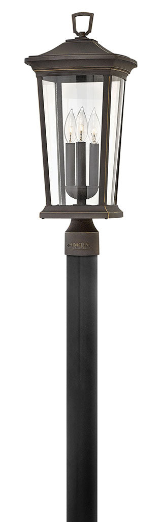 BROMLEY-Large Post Top or Pier Mount Lantern Pier & Post Mount Lights Hinkley Oil Rubbed Bronze  