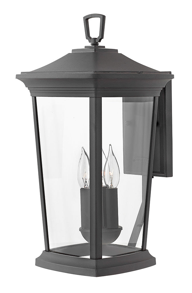 OUTDOOR BROMLEY Wall Mount Lantern Outdoor Wall Lights Hinkley Museum Black 11.25x10.0x19.25 