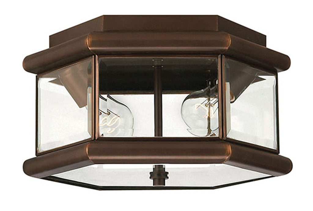 OUTDOOR CLIFTON PARK Flush Mount Outdoor l Wall Hinkley Copper Bronze 10.75x10.75x6.75 