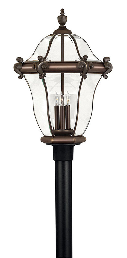 OUTDOOR SAN CLEMENTE Post Top or Pier Mount Lantern