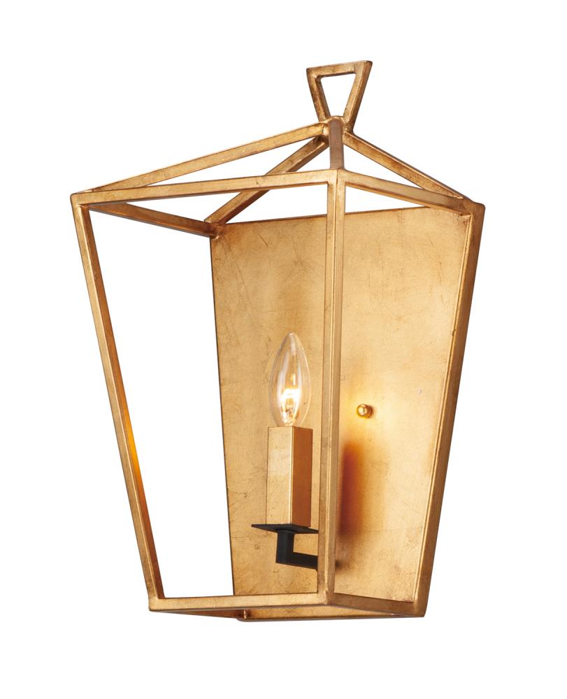 Maxim Abode-Wall Sconce 25159 Wall Light Fixtures Maxim Black|Gold  