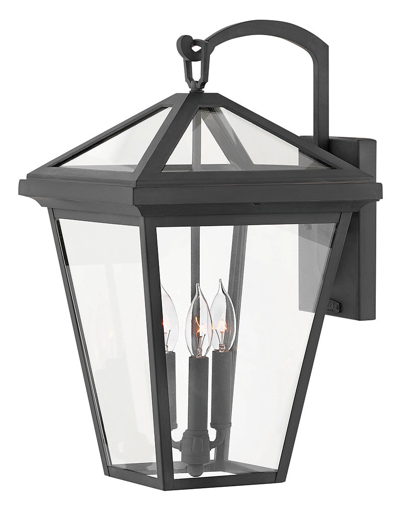 ALFORD PLACE-Large Wall Mount Lantern Outdoor Wall Lights Hinkley Museum Black  