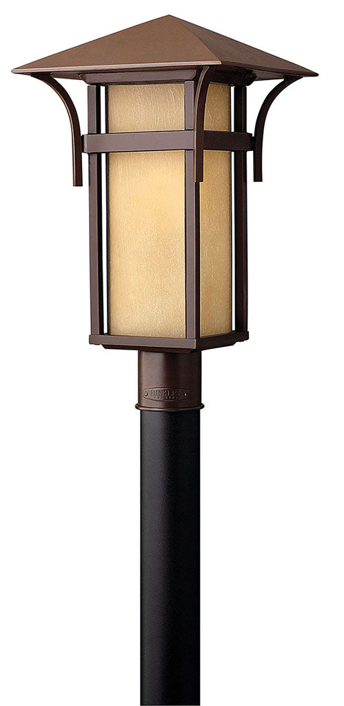 OUTDOOR HARBOR Post Top or Pier Mount Lantern Outdoor l Post/Pier Mounts Hinkley Anchor Bronze 11.0x11.0x19.5 