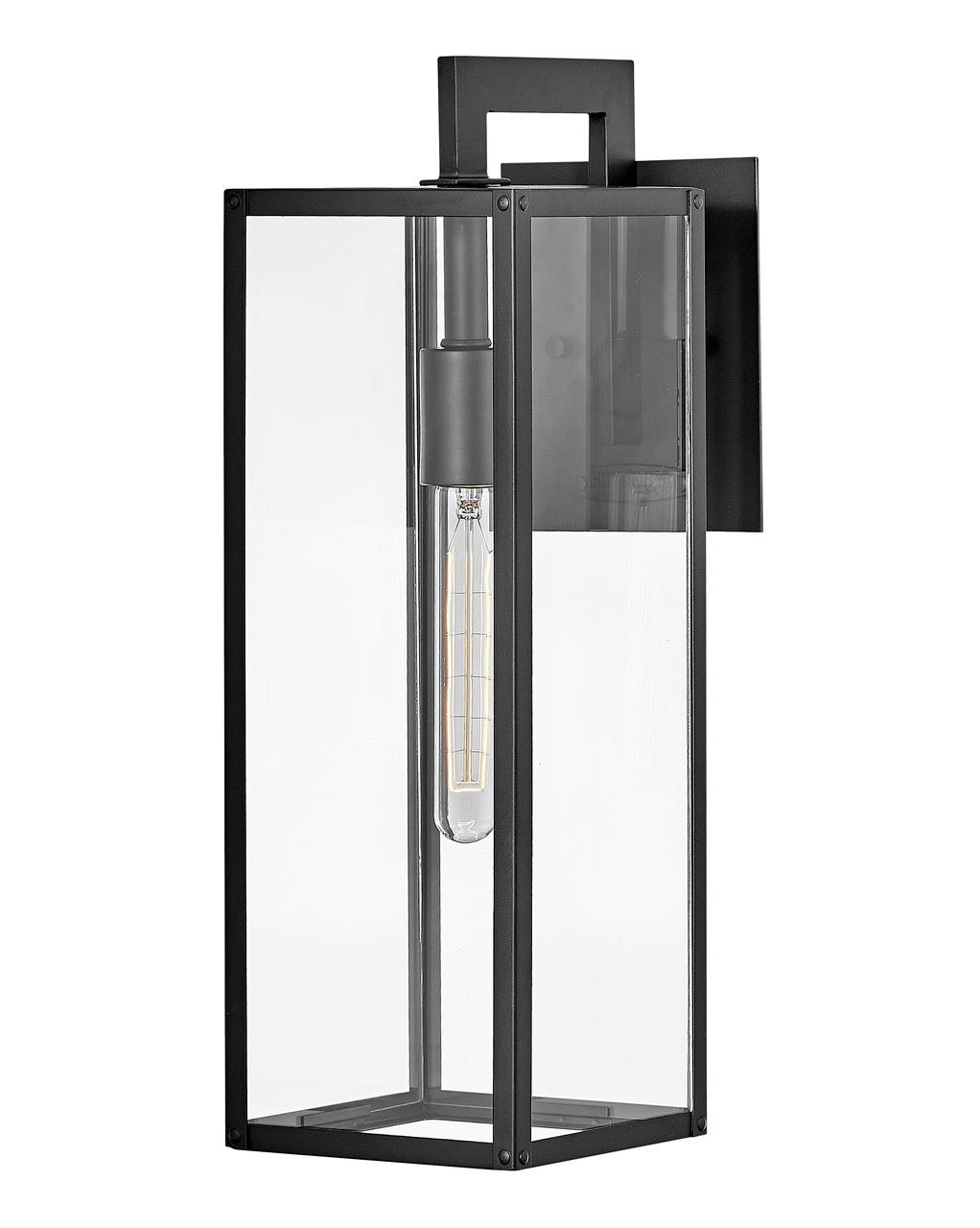 OUTDOOR MAX Wall Mount Lantern Outdoor Wall Lights Hinkley Black 9.0x6.0x18.5 