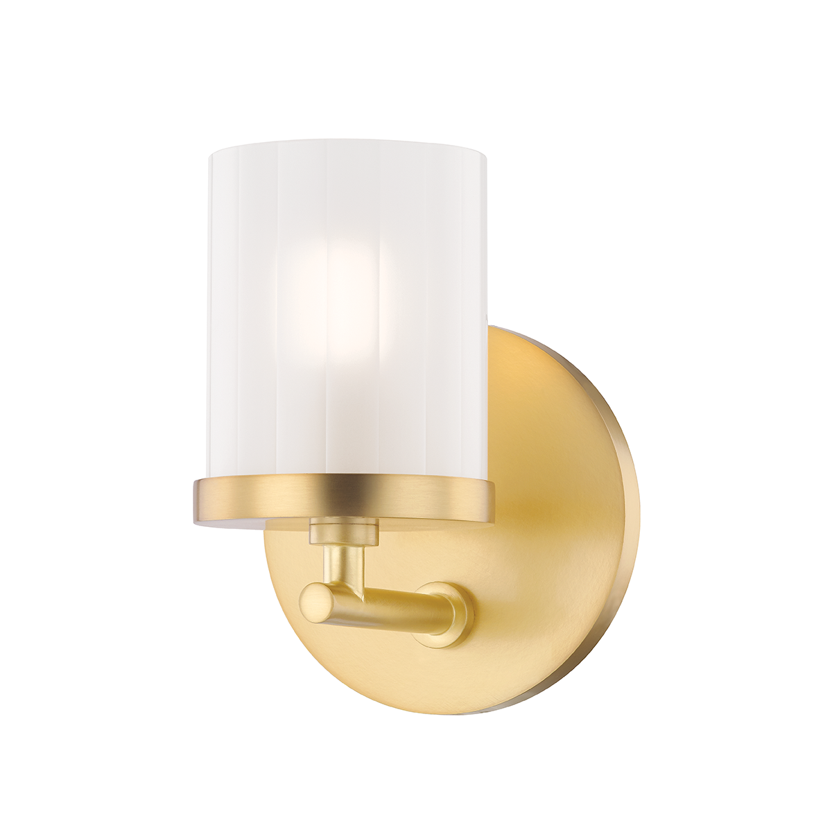 Hudson Valley Lighting Ryan 1 Light Bath Bracket H239301 Wall Sconces Mitzi Aged Brass  