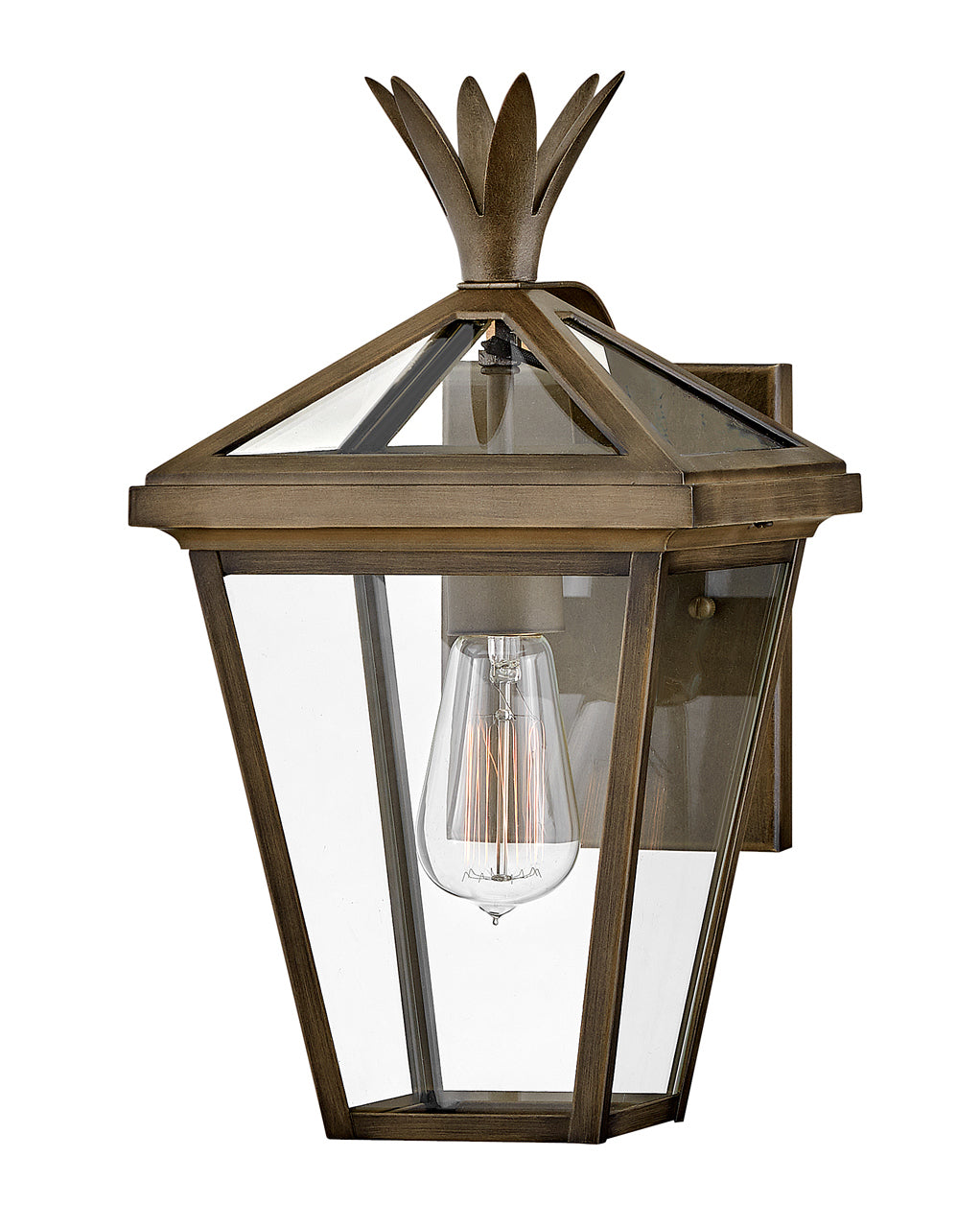 OUTDOOR PALMA Wall Mount Lantern Outdoor l Wall Hinkley Burnished Bronze 9.75x8.0x14.5 