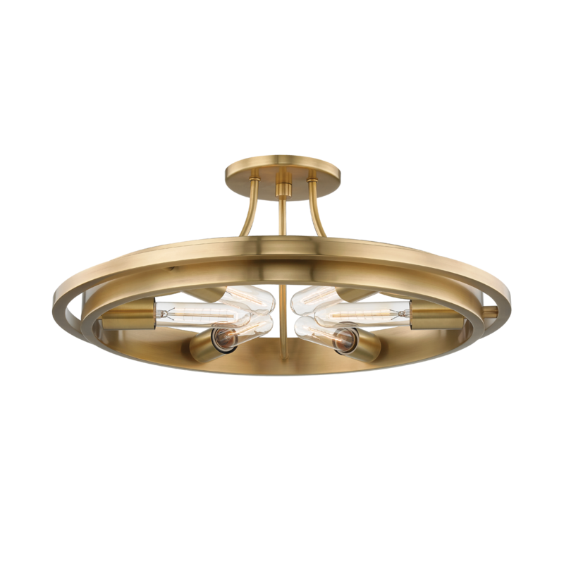 Hudson Valley 6 LIGHT FLUSH MOUNT 2721 Flush Mount Ceiling Light Hudson Valley Brass  