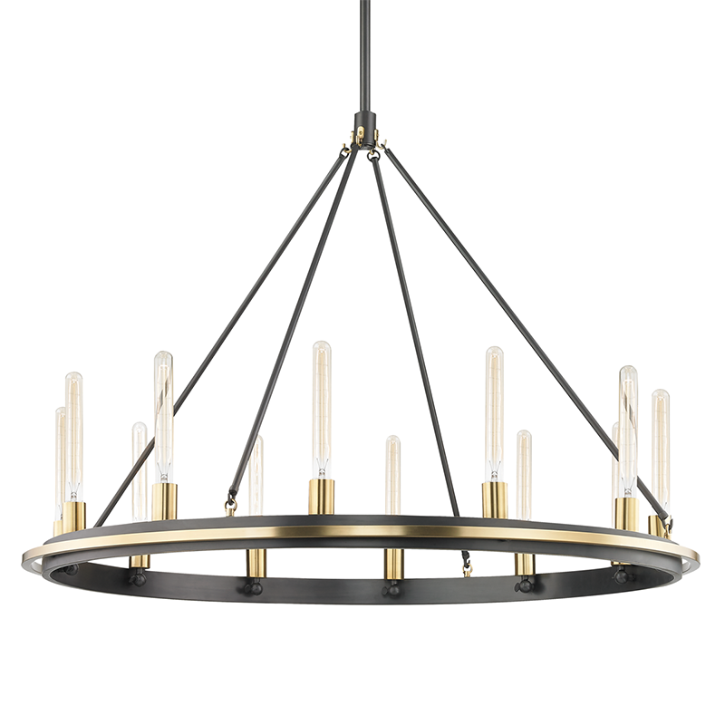 Hudson Valley 12 LIGHT PENDANT 2745 Chandeliers Hudson Valley Lighting Bronze  