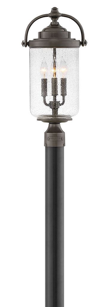 OUTDOOR WILLOUGHBY Post Top or Pier Mount Lantern Outdoor l Post/Pier Mounts Hinkley Oil Rubbed Bronze 10.0x10.0x20.75 