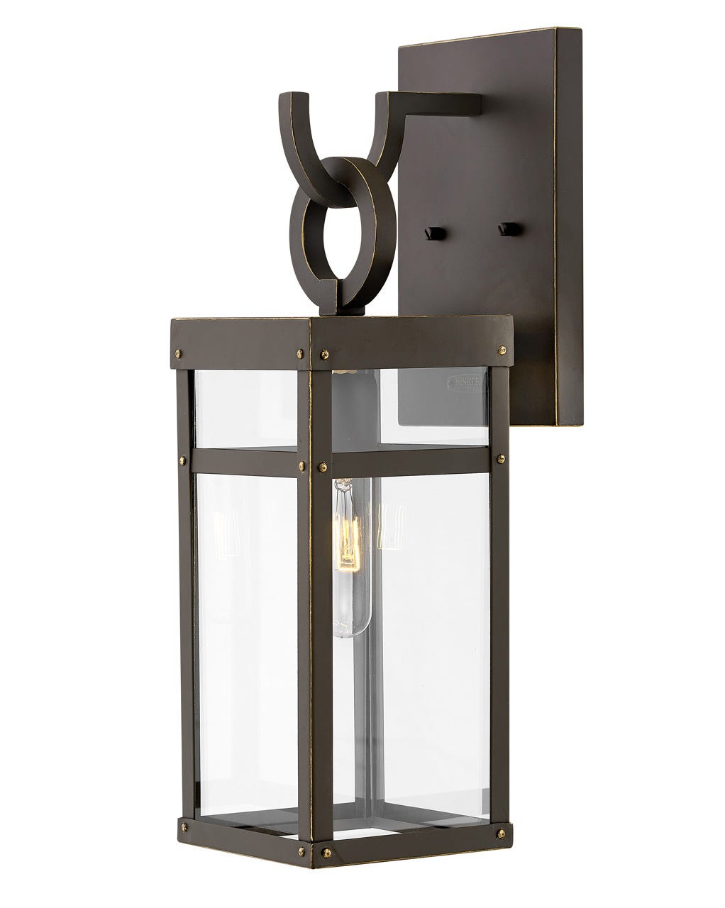 OUTDOOR PORTER Wall Mount Lantern Outdoor Wall Lights Hinkley Oil Rubbed Bronze 7.25x6.0x18.5 