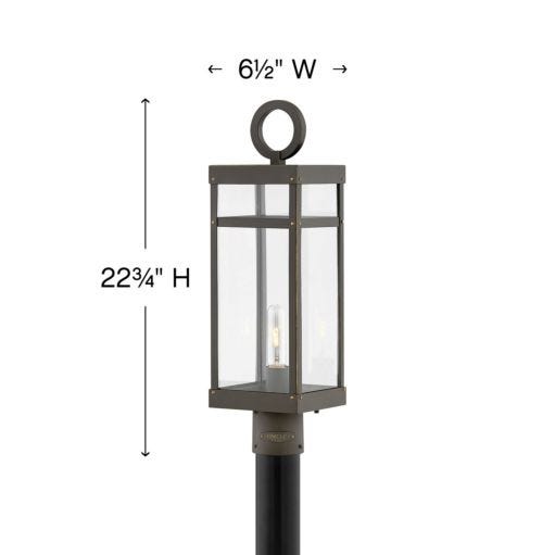 Hinkley OUTDOOR PORTER Medium Post or Pier Mount Lantern 2801