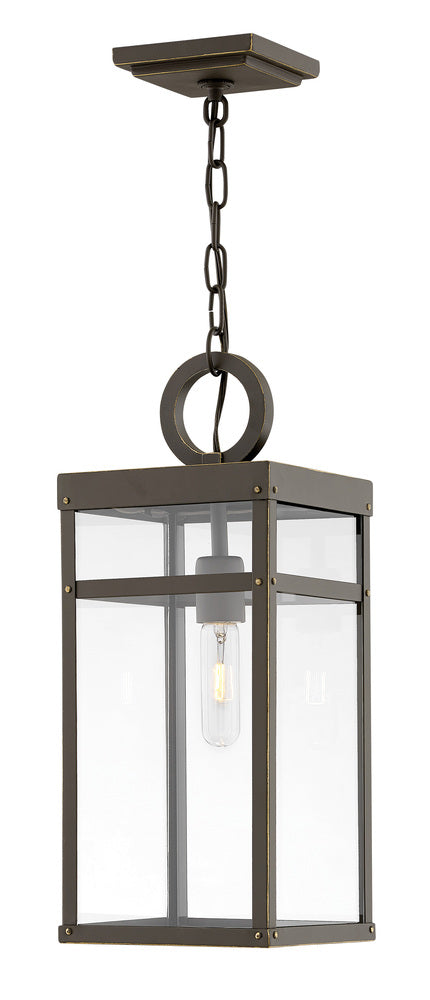 Hinkley OUTDOOR PORTER Medium Hanging Lantern 2802 Outdoor Hanging Lights Hinkley Bronze  